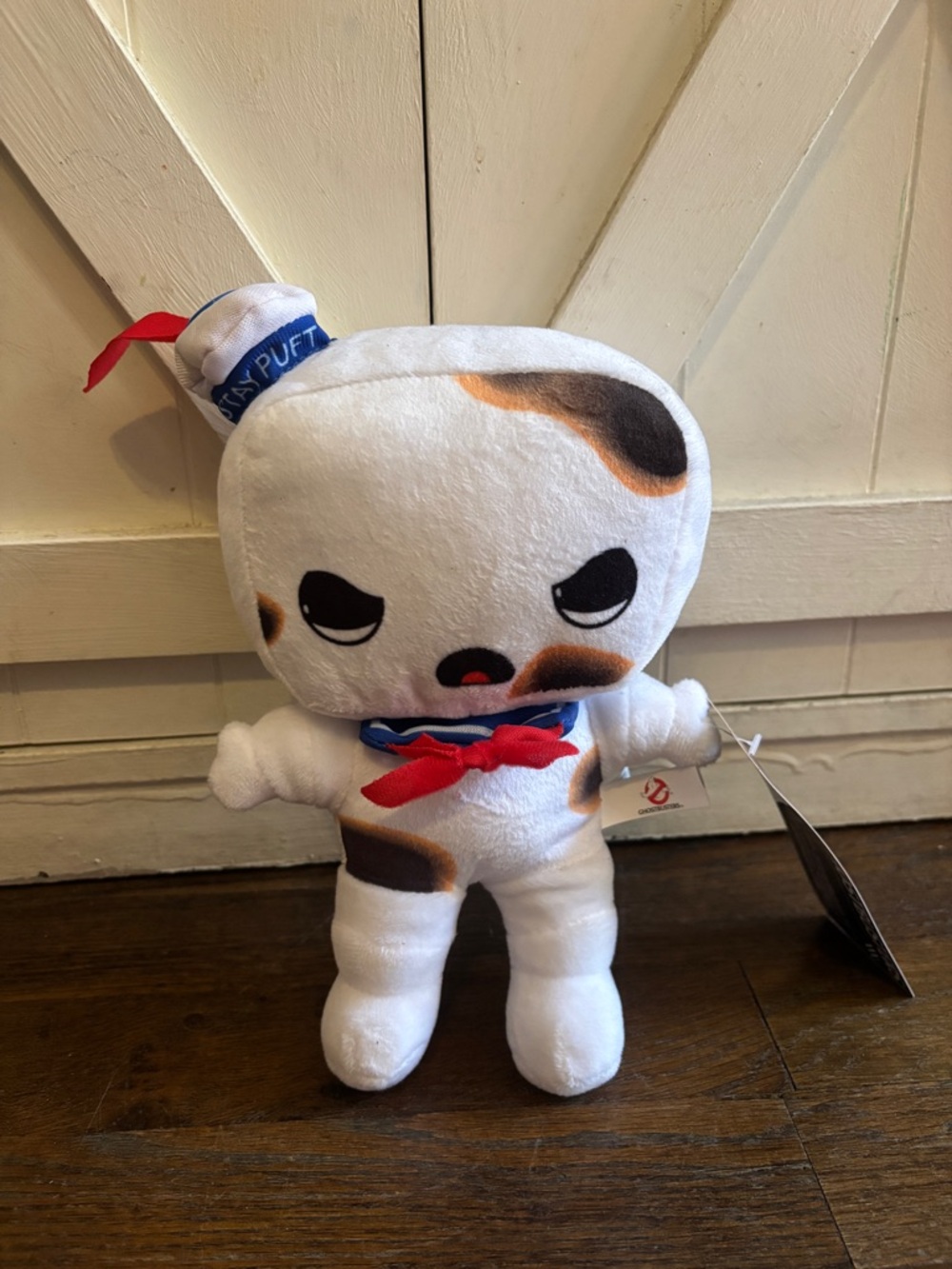 Stay Puft Marshmallow Man Ghostbusters Plush - White with Brown Burn Marks